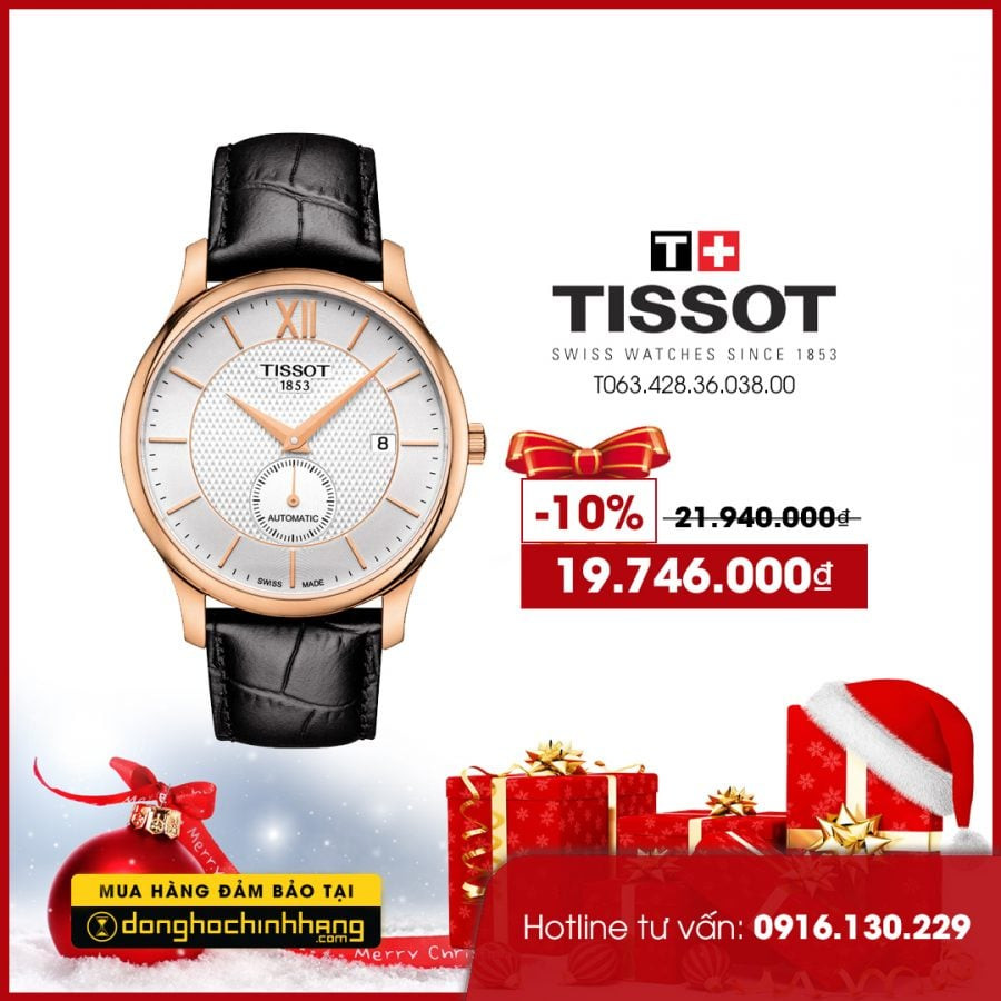 Mẫu đồng hồ Tissot T063.428.36.038.00 cổ điển sang trọng