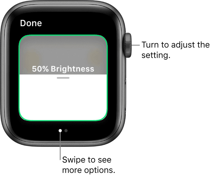 Giao diện điều khiển thiết bị thông minh qua Apple Watch, minh họa cách dùng đồng hồ thông minh để tùy chỉnh cài đặt.