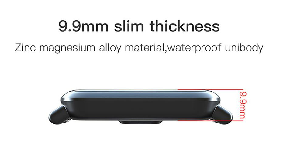 Thiết kế siêu mỏng và thanh lịch của đồng hồ thông minh S9 Plus