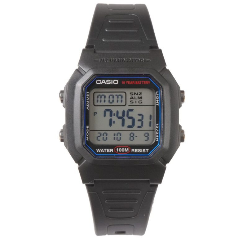 Đồng hồ Casio W-800H-1AVDF mạnh mẽ cho bé trai