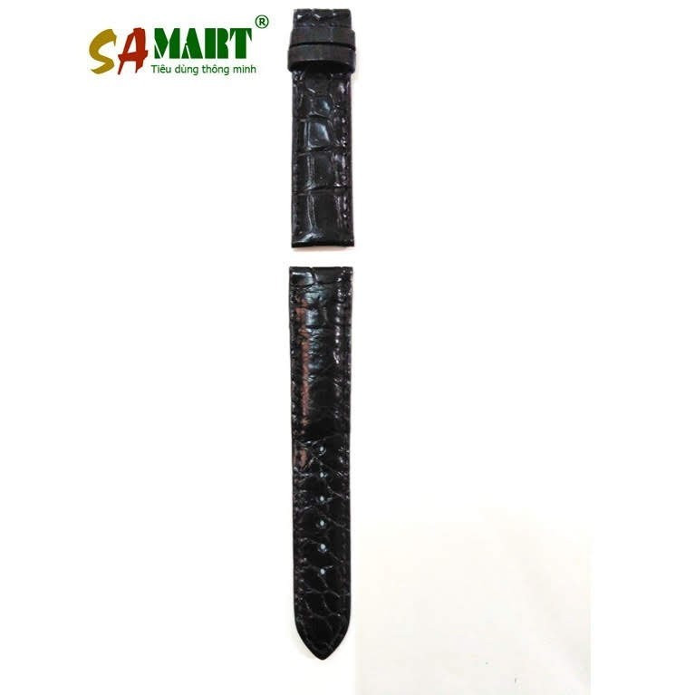 dây da đồng hồ size 20 đeo trên tay