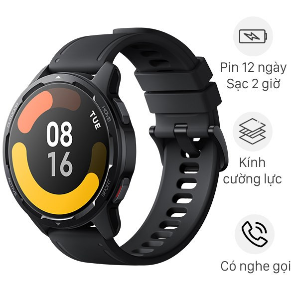 Đồng hồ Xiaomi Watch S1 Active 47mm dây TPU, thể hiện sự năng động trong các loại đồng hồ thông minh Xiaomi