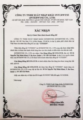 Xwatch được ủy quyền phân phối đồng hồ Citizen chính hãng