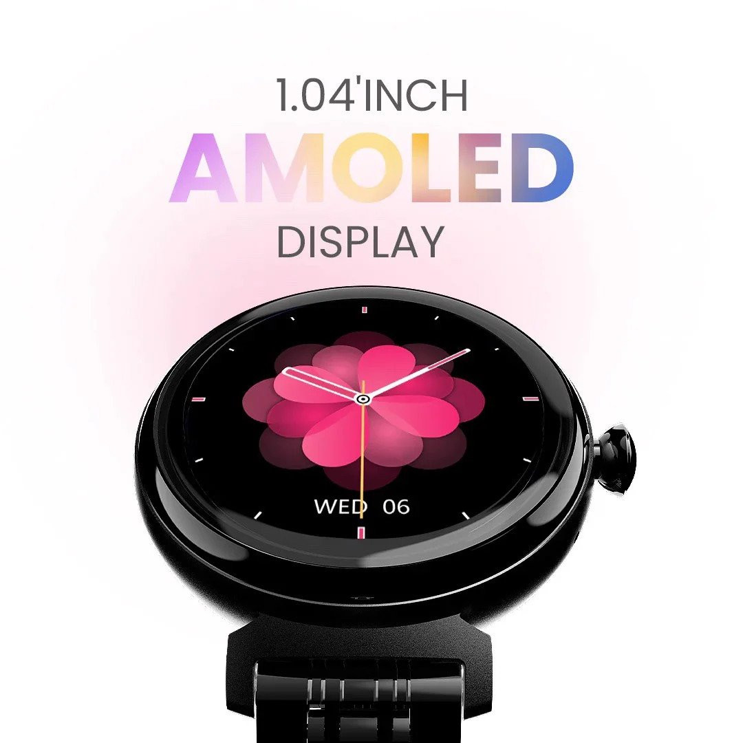 Màn hình AMOLED 1.04 inch siêu nét của đồng hồ thông minh HiFuture Aura