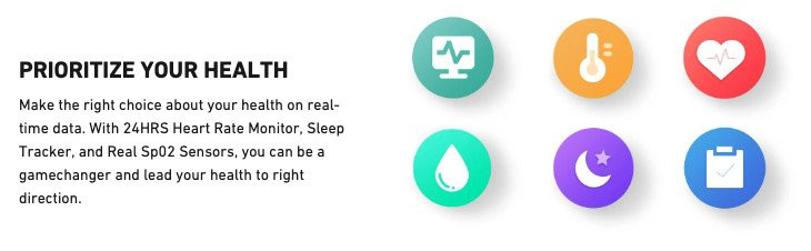 Tính năng theo dõi nhịp tim 24/7 trên đồng hồ thông minh HiFuture Aura