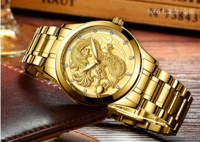 Đồng Hồ Mặt Rồng Mạ Vàng: Tuyệt Tác Phong Thủy Cho Đẳng Cấp Thượng Lưu