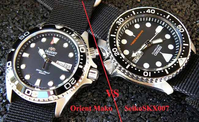 So sánh khả năng chống nước của đồng hồ Seiko và Orient