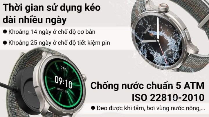 Đánh giá chi tiết: Đồng Hồ Thông Minh Nào Pin Lâu Nhất? Top Mẫu Bền Bỉ Đáng Mua 2024