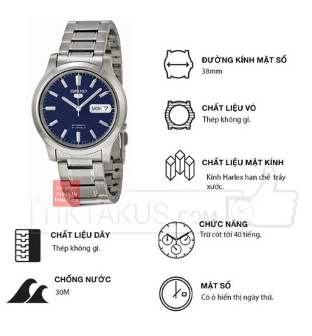 Đồng Hồ Nam Seiko 5 Automatic SNK793: Biểu Tượng Của Sự Tinh Tế Và Bền Bỉ Từ Nhật Bản