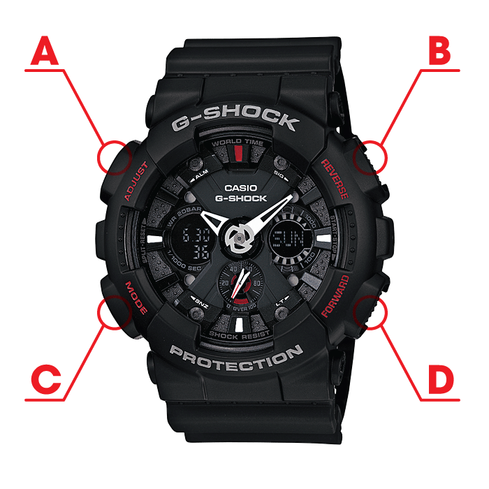 Hướng Dẫn Chi Tiết Cách Chỉnh Giờ Đồng Hồ G-Shock GA-120: Từ A Đến Z