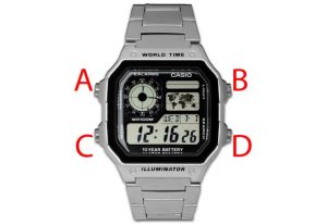 Cách chỉnh giờ đồng hồ Casio AE-1200WHD: Hướng dẫn chi tiết từ A đến Z