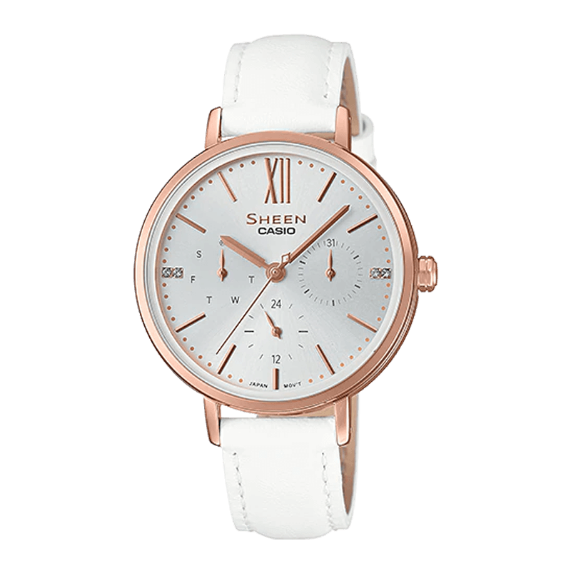 Đồng hồ nữ Casio Sheen SHE-5018D-7ADR chính hãng: Nét đẹp thanh lịch và bền bỉ