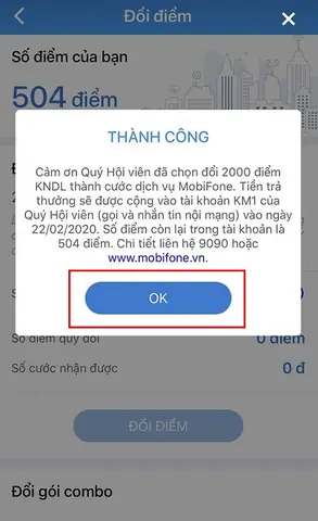Hướng dẫn chi tiết cách đổi điểm lấy quà của Mobifone