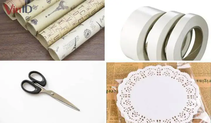 5. Cách gói quà vintage mộc mạc, đơn giản