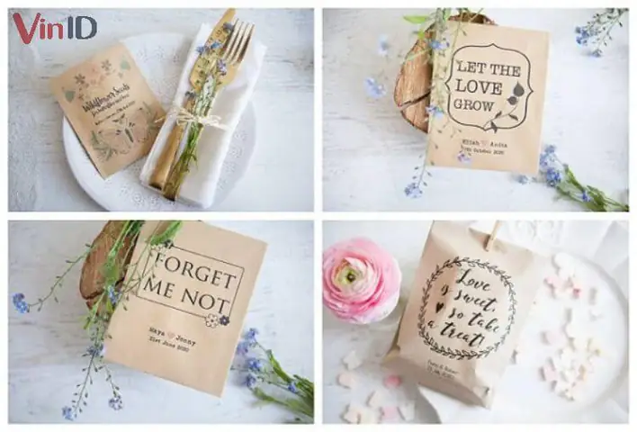 5. Cách gói quà vintage mộc mạc, đơn giản