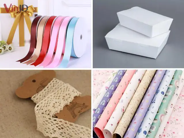 1. Cách gói quà hình chữ nhật đơn giản, tinh tế