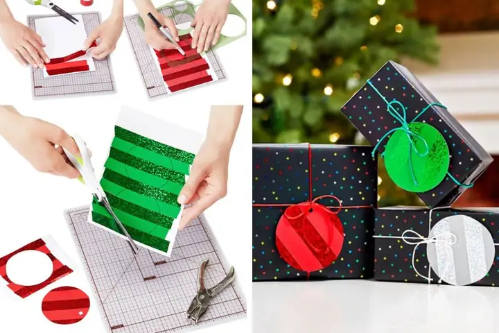 Cách làm hộp đựng quà Giáng sinh đơn giản, đẹp mắt Cách làm hộp đựng quà Giáng sinh đơn giản, đẹp mắt
