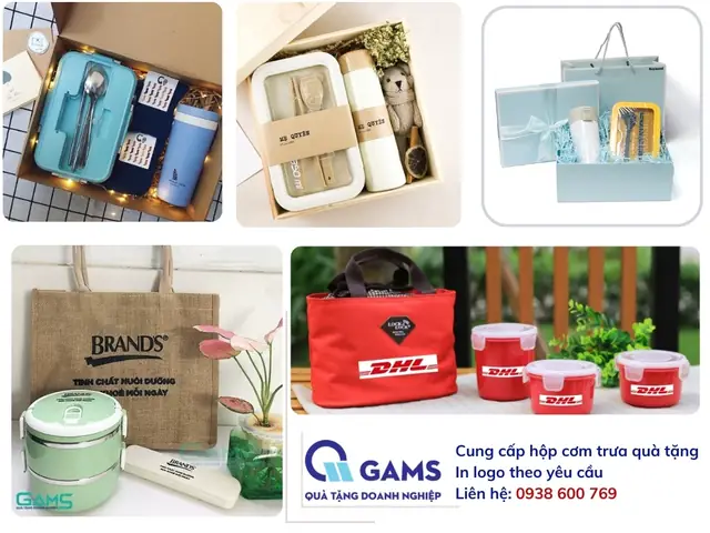 Cung cấp hộp cơm quà tặng in logo theo yêu cầu