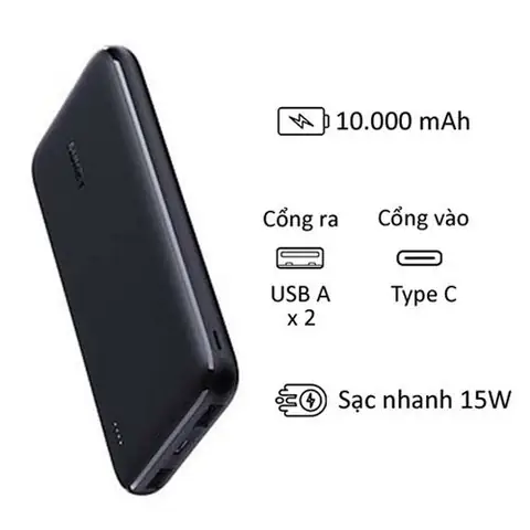 Pin dự phòng Aukey in khăc slogo theo yêu cầu