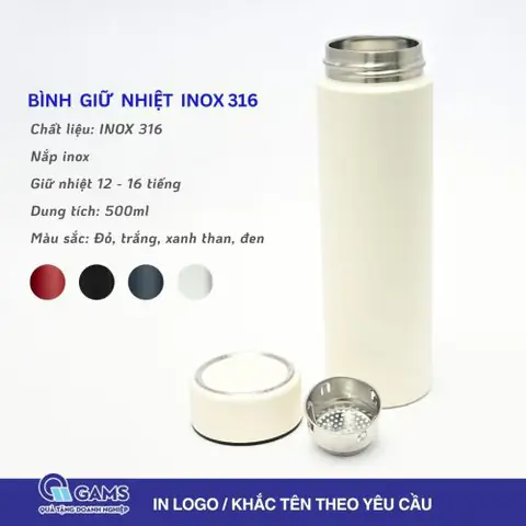 Bình giữ nhiệt 500ml inox 316