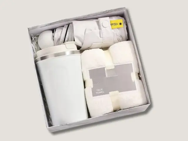 Set quà tặng ly giữ nhiệt dù cầm tay Gams