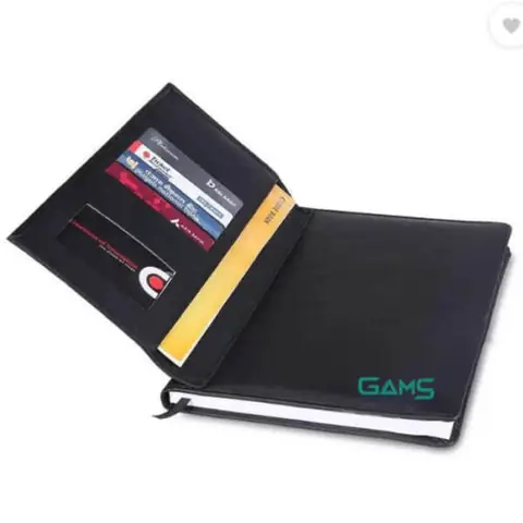 Sổ may gáy có ngăn đựng thẻ