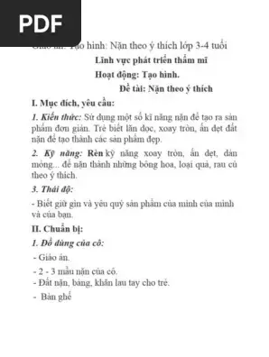 Giáo Án Nặn Quà Tặng Bạn: Hướng Dẫn Từng Bước Sáng Tạo
