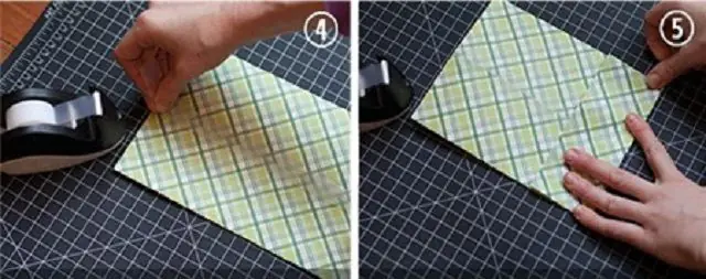 Bước 2: Dán cố định nếp túi