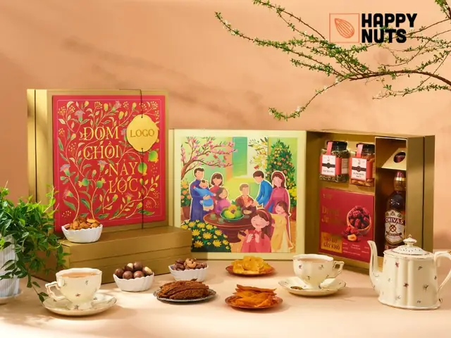 Gợi ý các mẫu hộp quà Tết hạt dinh dưỡng tại Happy Nuts Gợi ý các mẫu hộp quà Tết hạt dinh dưỡng tại Happy Nuts