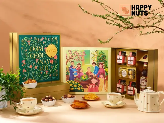 Gợi ý các mẫu hộp quà Tết hạt dinh dưỡng tại Happy Nuts Gợi ý các mẫu hộp quà Tết hạt dinh dưỡng tại Happy Nuts