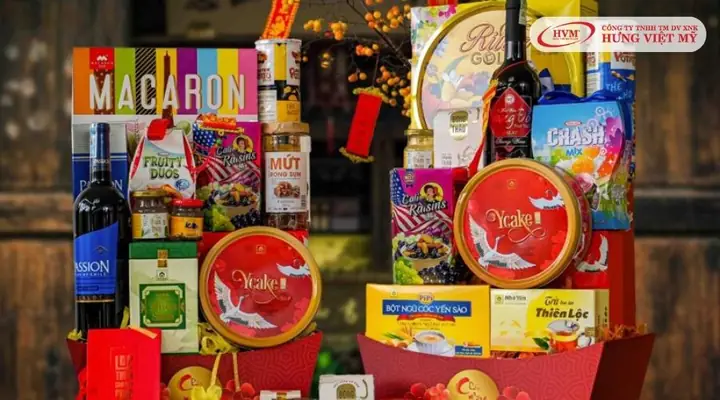 Những mẫu giỏ quà Tết sang trọng khác
