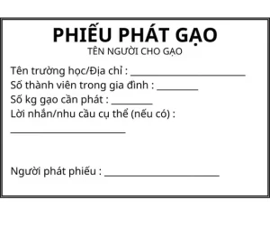 Mẫu Phiếu Phát Quà Từ Thiện: Hướng Dẫn Chi Tiết và Tải Xuống