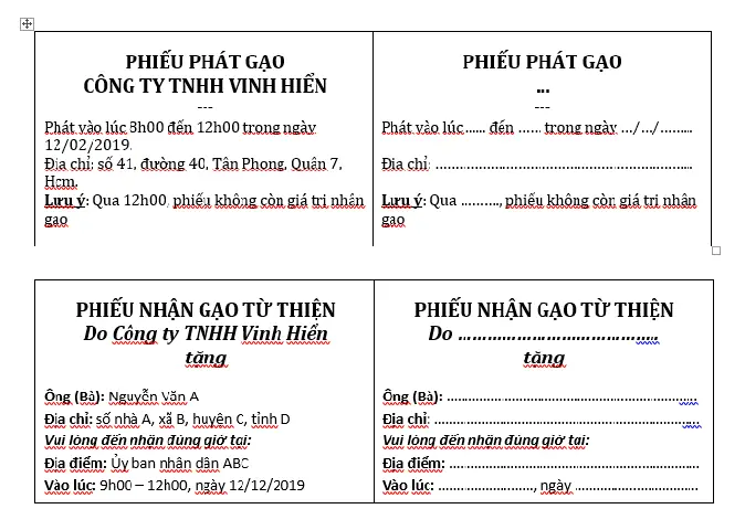 Mẫu Phiếu Phát Quà Từ Thiện: Hướng Dẫn Chi Tiết và Tải Xuống Mẫu Phiếu Phát Quà Từ Thiện: Hướng Dẫn Chi Tiết và Tải Xuống