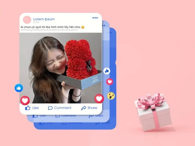 Tips viết caption khoe quà 20/10 trên mạng xã hội