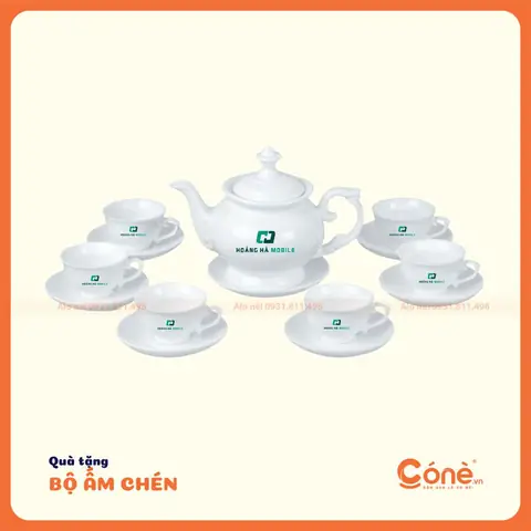 2. Bộ ấm trà sứ cao cấp
