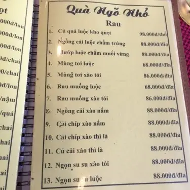Đánh Giá Chi Tiết: Quán Ăn Ẩm Thực Quà Ngõ Nhỏ Ngõ Hàng Bột