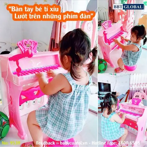 Đồ chơi đàn Piano 37 phím có ghế ngồi cho bé 881B