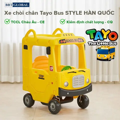 6. Xe chòi chân Tayo Bus School Style Hàn Quốc Z09