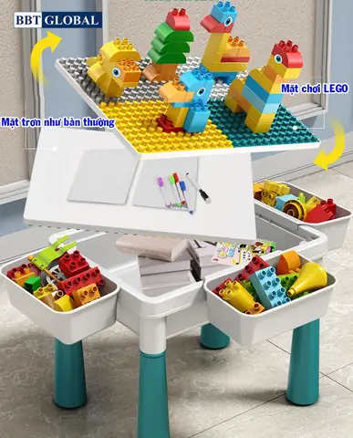 7. Bộ bàn ghế xếp hình LEGO đa năng kèm 105 chi tiết xếp hình cỡ lớn UG401-2