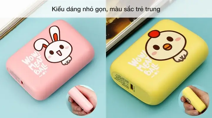 2. Pin sạc dự phòng họa tiết độc đáo