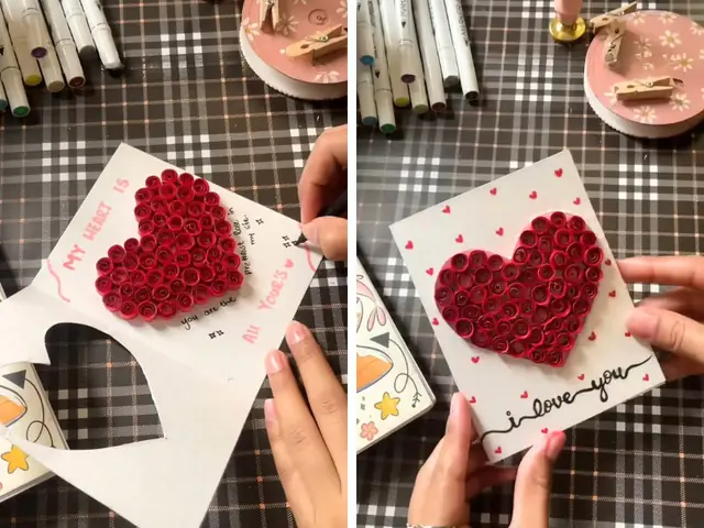 Thiệp handmade 8/3 tặng người yêu