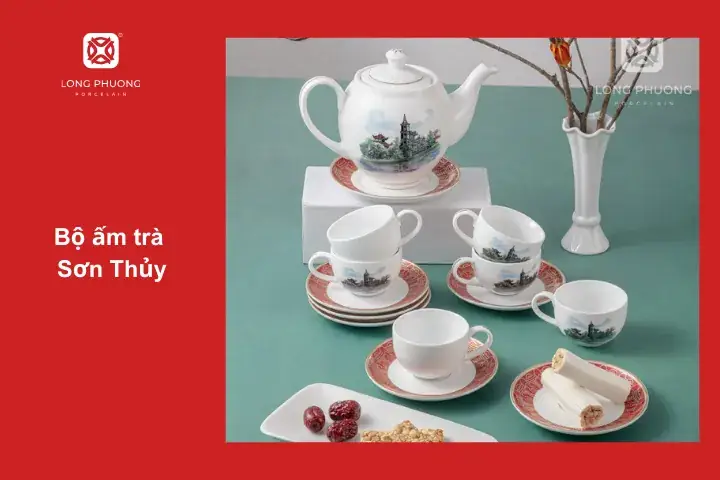 Bộ ấm chén Sơn Thủy