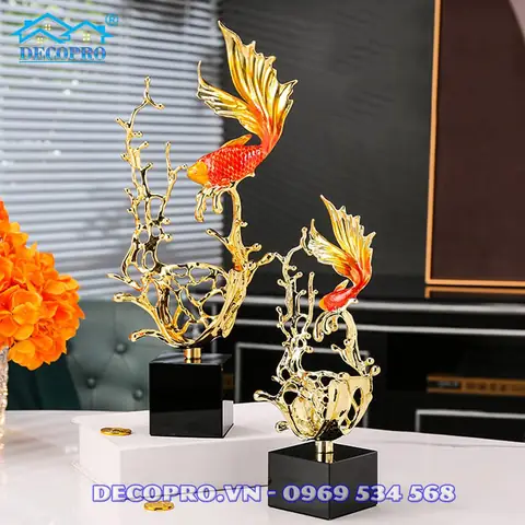 2. TÆ°á»£ng cÃ¡ chÃ©p vÃ ng phong thá»§y