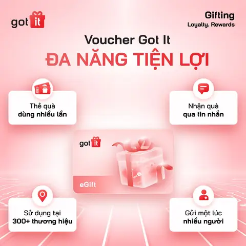 3.3. Thẻ quà tặng linh hoạt 3.3. Thẻ quà tặng linh hoạt