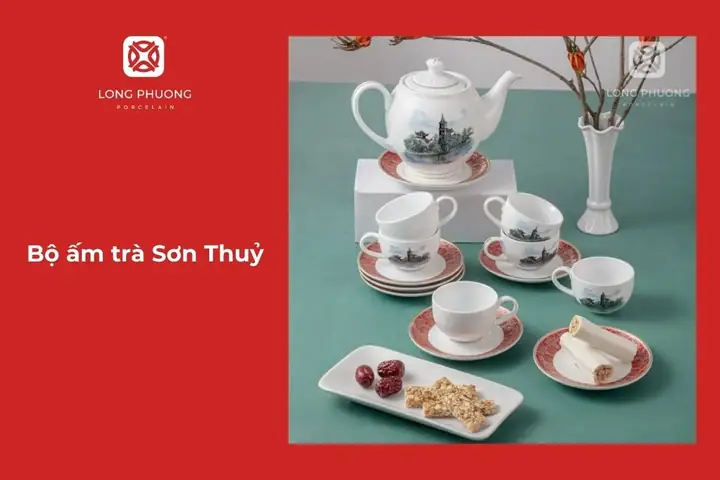 2.1.5  Bộ ấm trà Sơn Thuỷ
