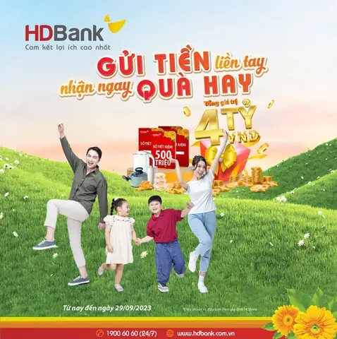 Quà tặng gửi tiết kiệm HDBank có những ưu đãi gì cho khách?