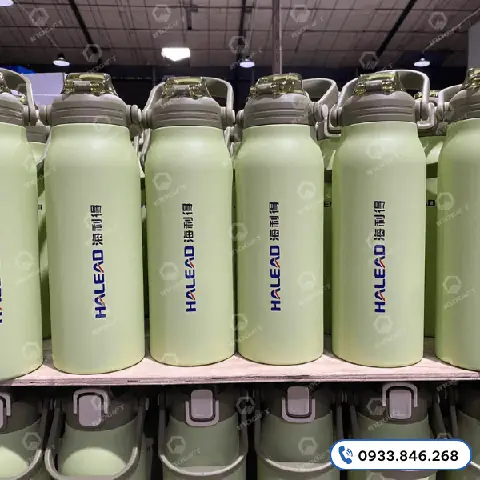 Bình giữ nhiệt in logo công ty làm quà tặng công nhân