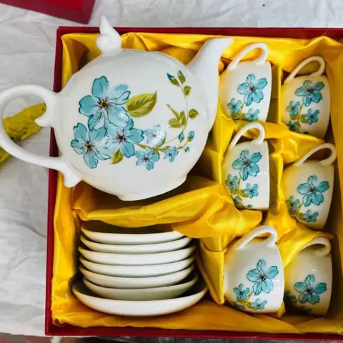 Bộ ấm chén in logo theo yêu cầu
