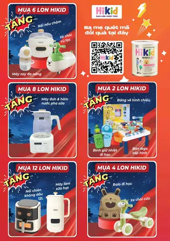 Đánh giá quà tặng quà khuyến mãi sữa Hikid: Có nên mua không?
