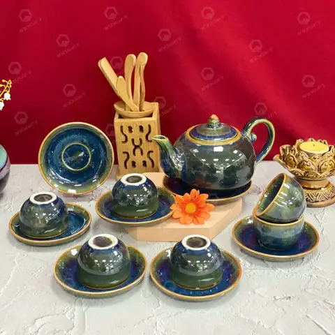 Bộ ấm chén làm quà tặng sự kiện cao cấp